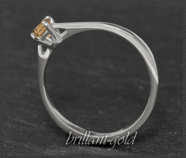 Brillant 585 Weißgold Ring 0,29ct, VVS